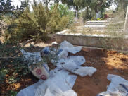  صور: رسالة غاضبة من مواطن "كفى عبثاً في نظافة مقبرة طاسو"